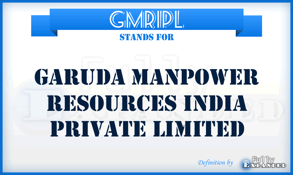 GMRIPL - Garuda Manpower Resources India Private Limited