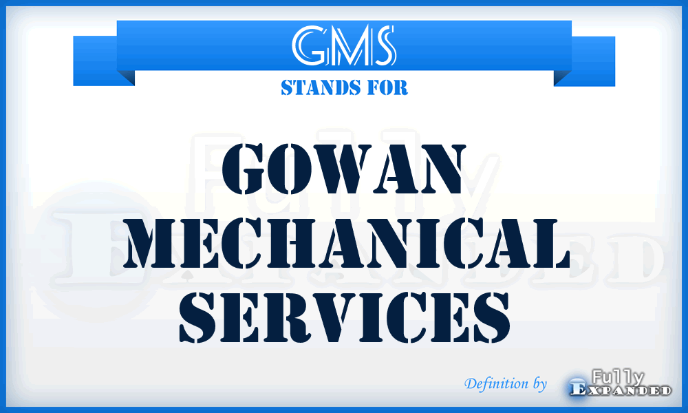 GMS - Gowan Mechanical Services