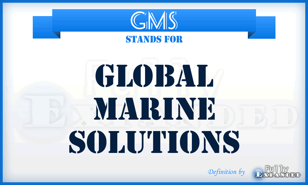 GMS - Global Marine Solutions