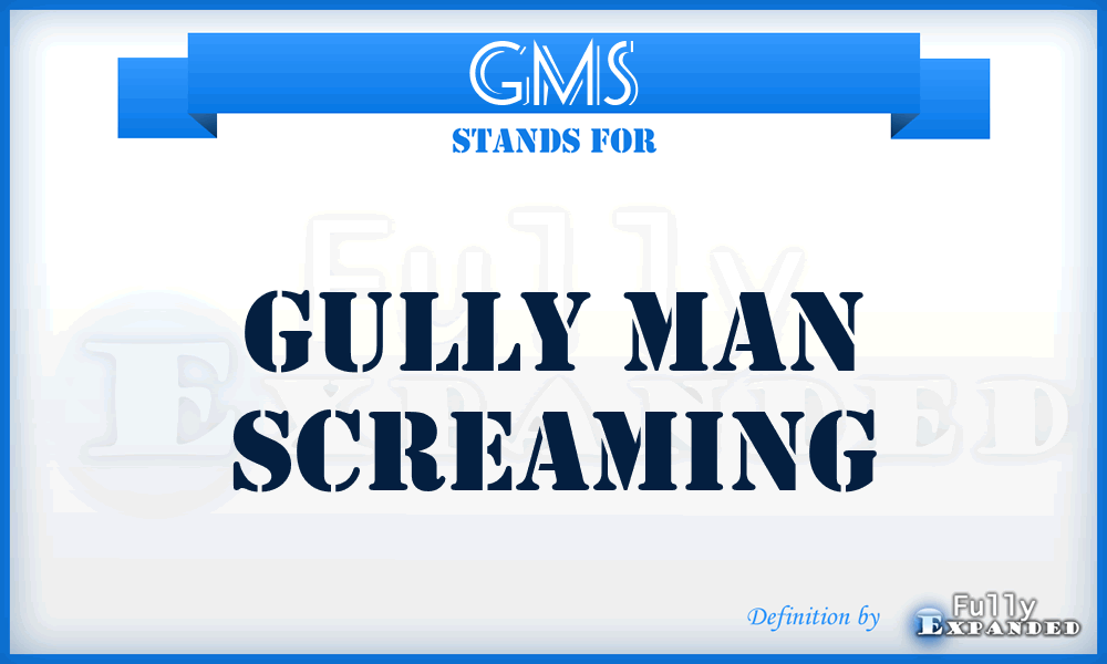 GMS - Gully Man Screaming