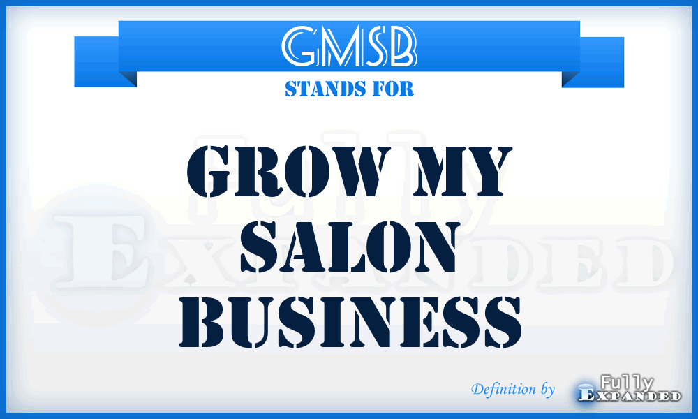GMSB - Grow My Salon Business