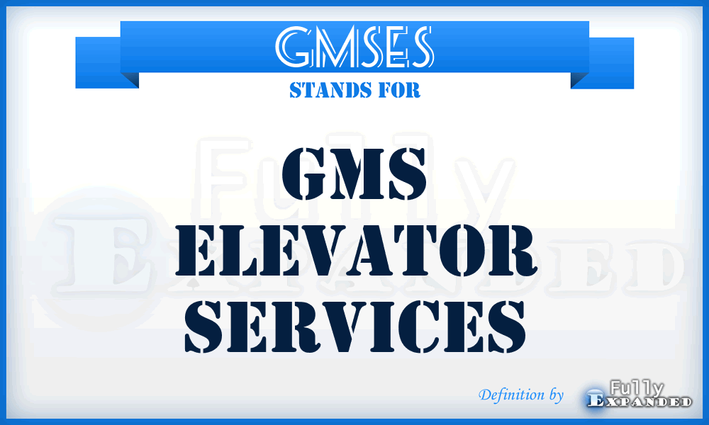GMSES - GMS Elevator Services
