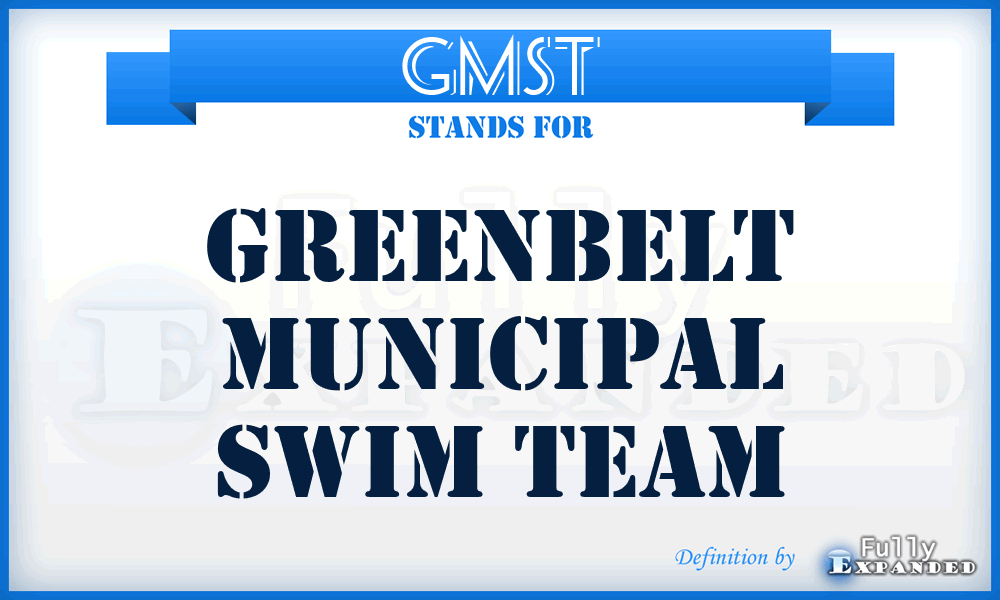 GMST - Greenbelt Municipal Swim Team