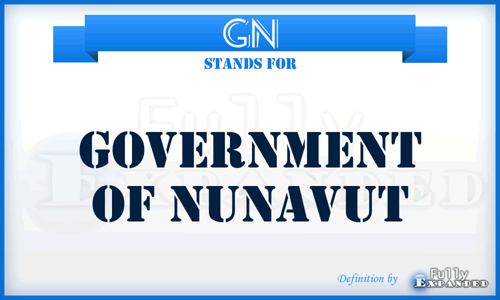 GN - Government of Nunavut