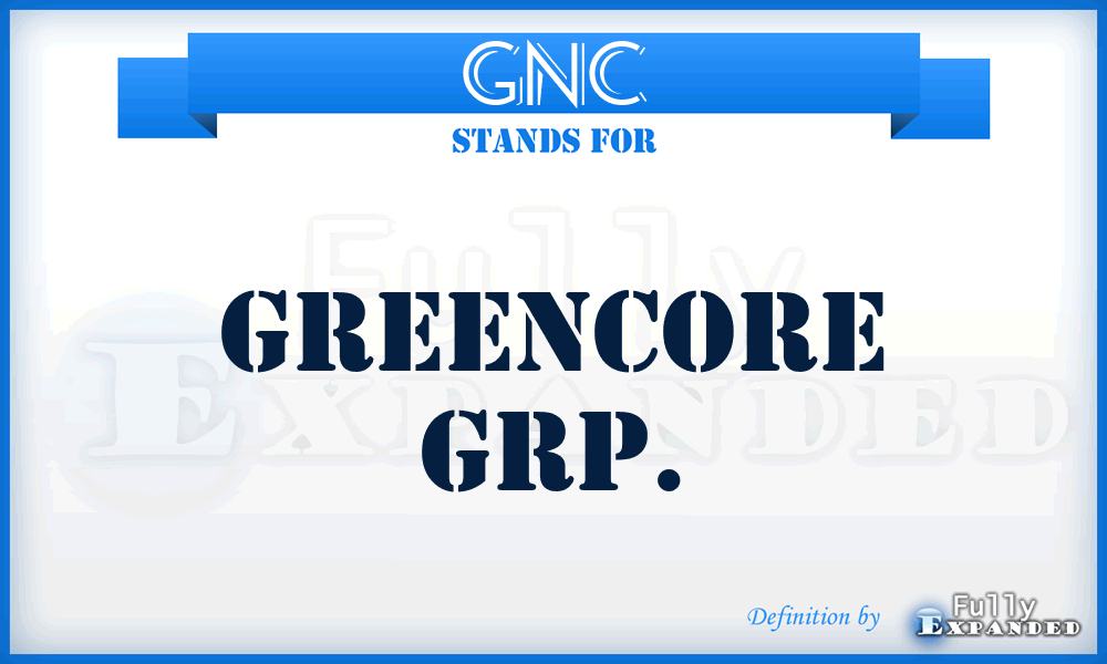 GNC - Greencore Grp.