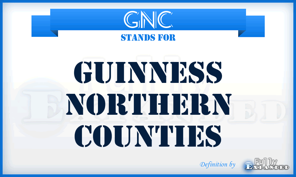 GNC - Guinness Northern Counties