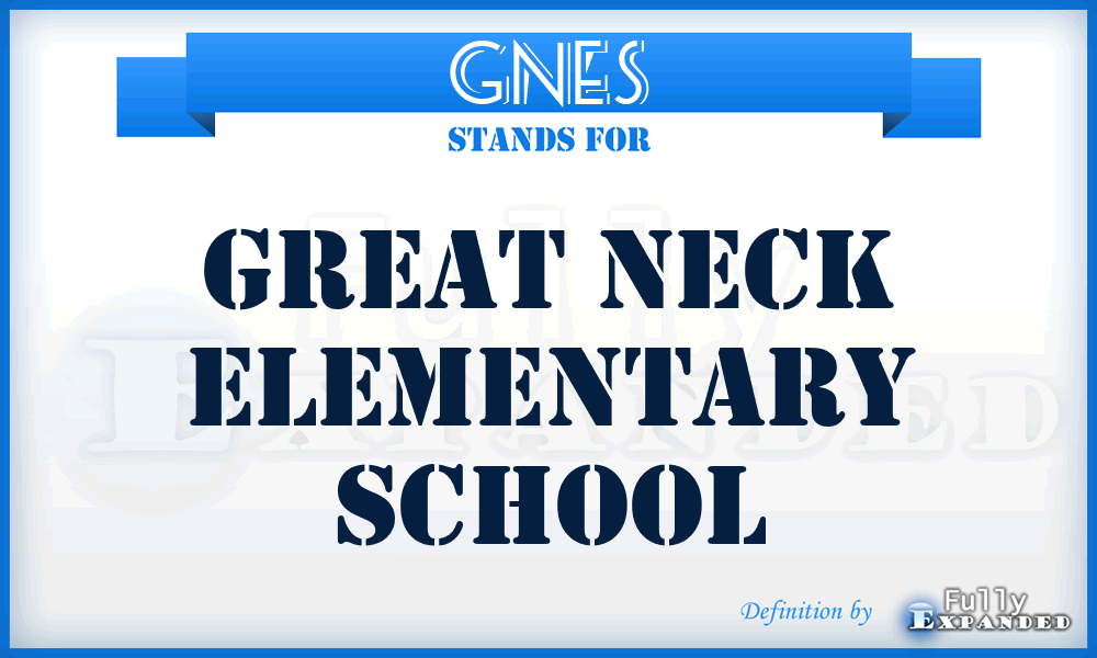 GNES - Great Neck Elementary School