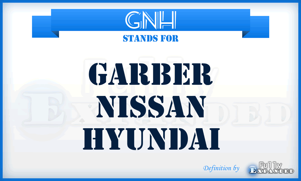 GNH - Garber Nissan Hyundai