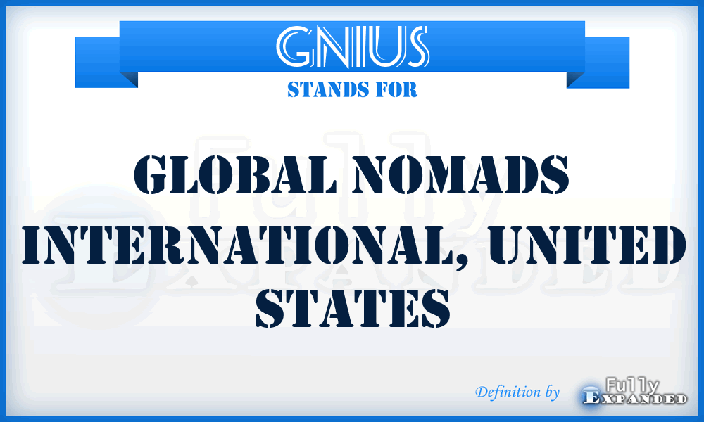 GNIUS - Global Nomads International, United States