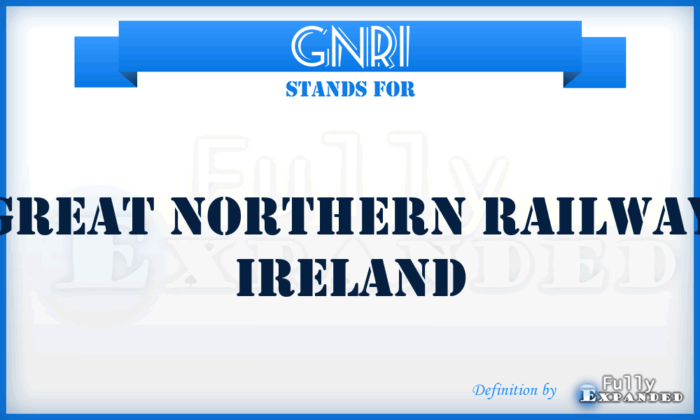 GNRI - Great Northern Railway Ireland
