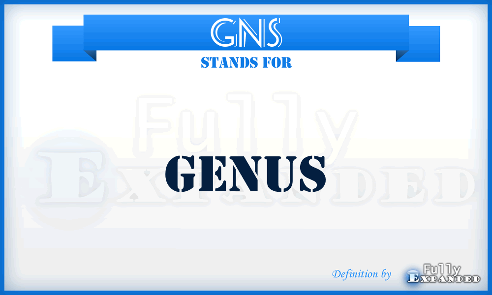 GNS - Genus