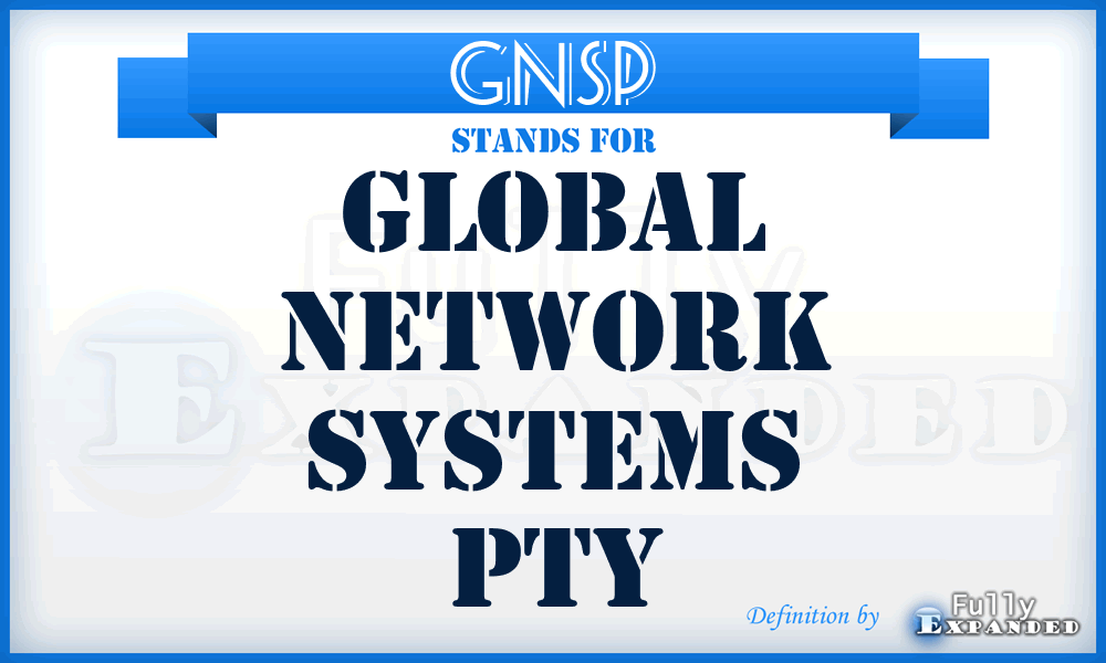 GNSP - Global Network Systems Pty