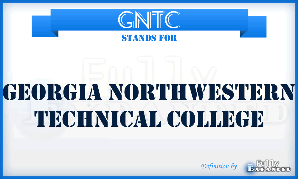 GNTC - Georgia Northwestern Technical College
