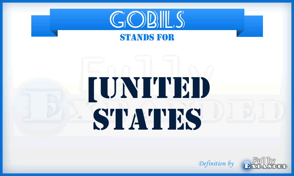 GOBILS - [United States
