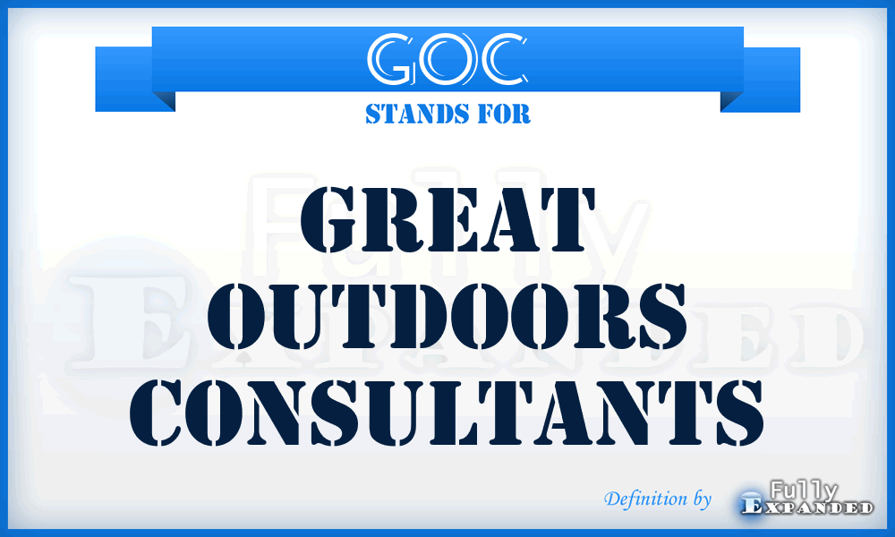 GOC - Great Outdoors Consultants