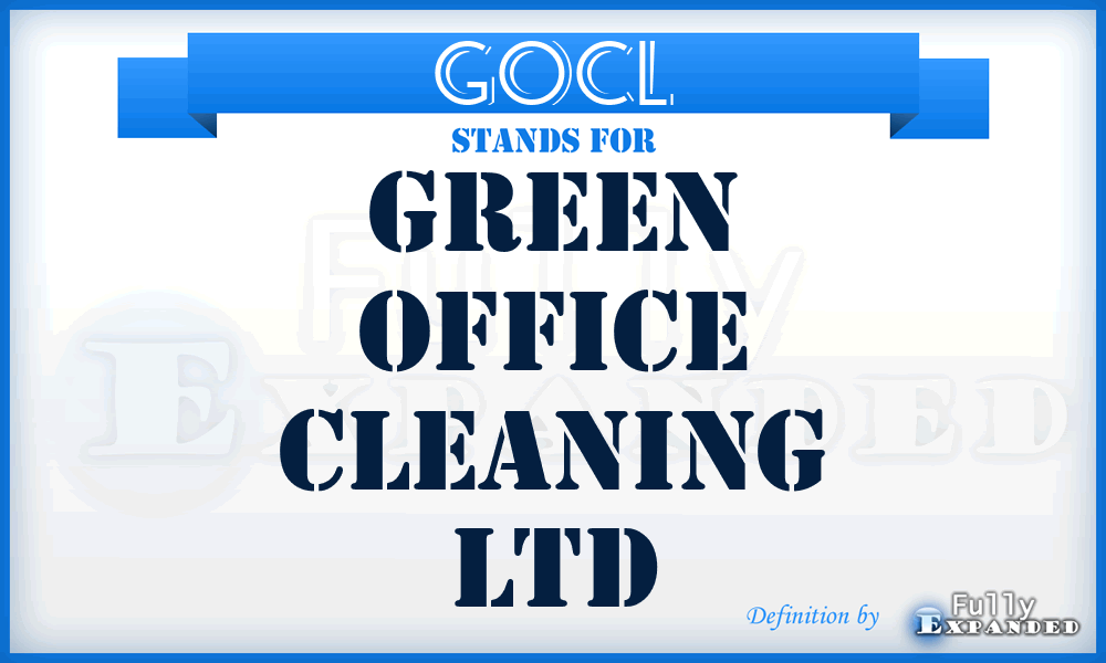 GOCL - Green Office Cleaning Ltd