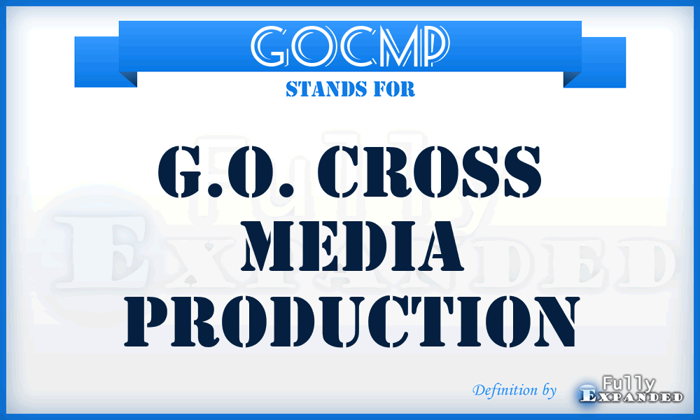 GOCMP - G.O. Cross Media Production