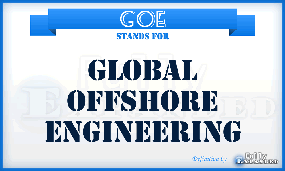GOE - Global Offshore Engineering