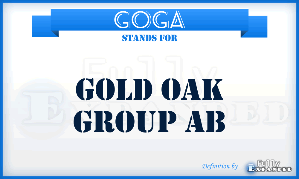 GOGA - Gold Oak Group Ab