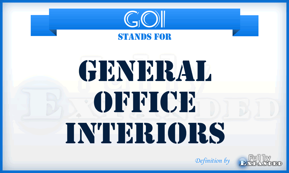 GOI - General Office Interiors