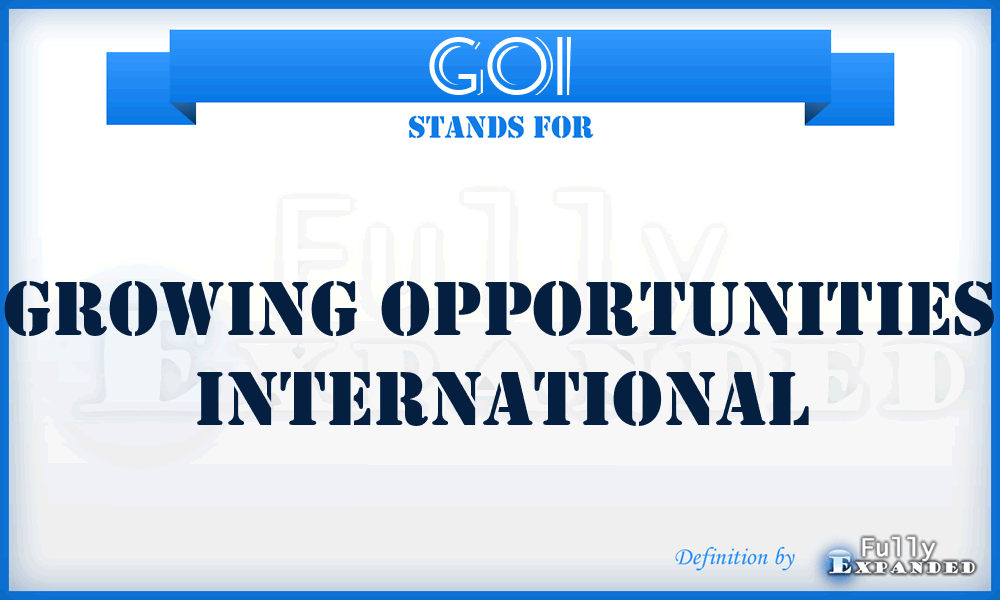GOI - Growing Opportunities International