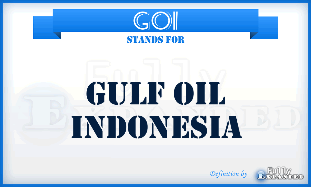 GOI - Gulf Oil Indonesia