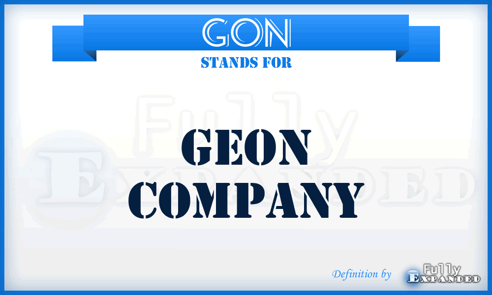 GON - Geon Company
