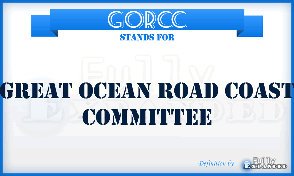 GORCC - Great Ocean Road Coast Committee