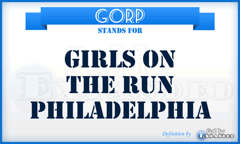 GORP - Girls On the Run Philadelphia