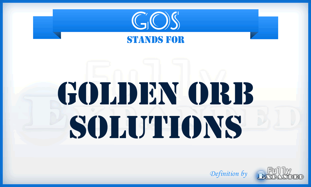 GOS - Golden Orb Solutions