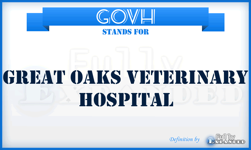 GOVH - Great Oaks Veterinary Hospital