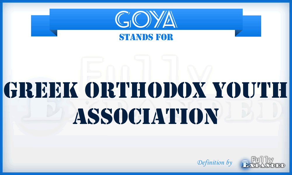 GOYA - Greek Orthodox Youth Association