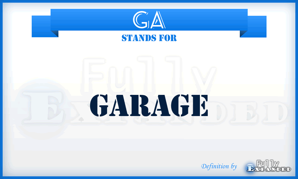 GA - Garage