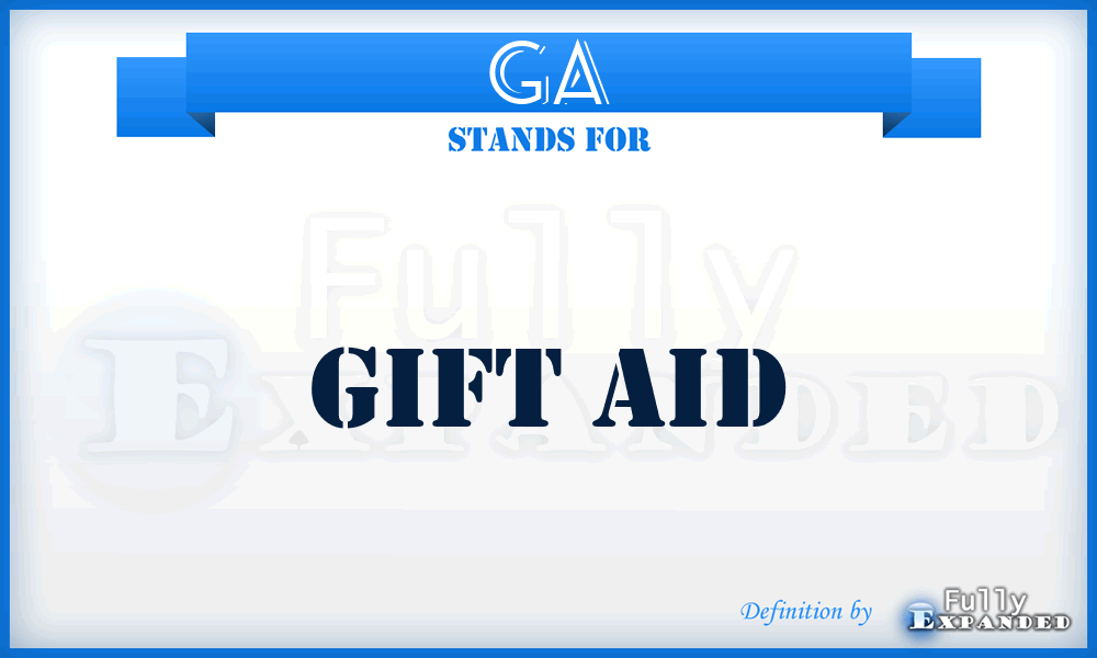 GA - Gift Aid