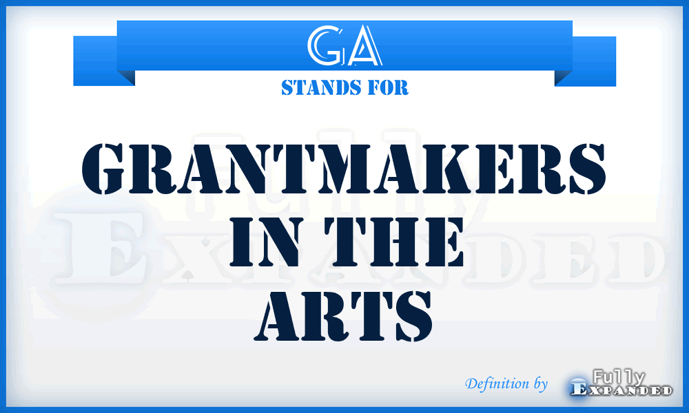 GA - Grantmakers in the Arts