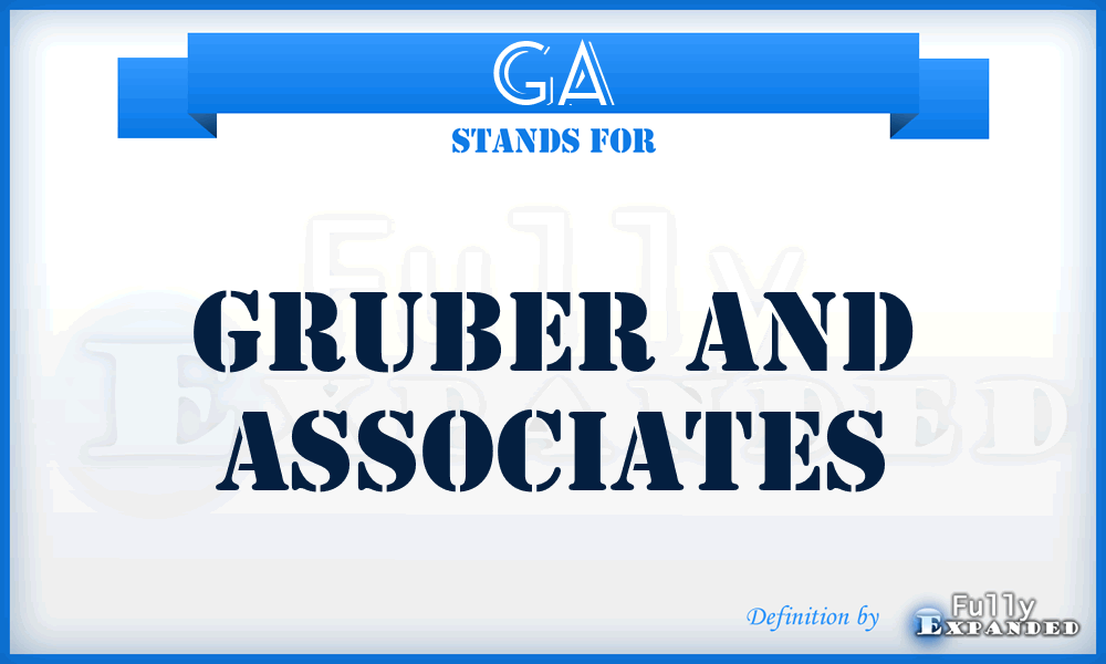 GA - Gruber and Associates