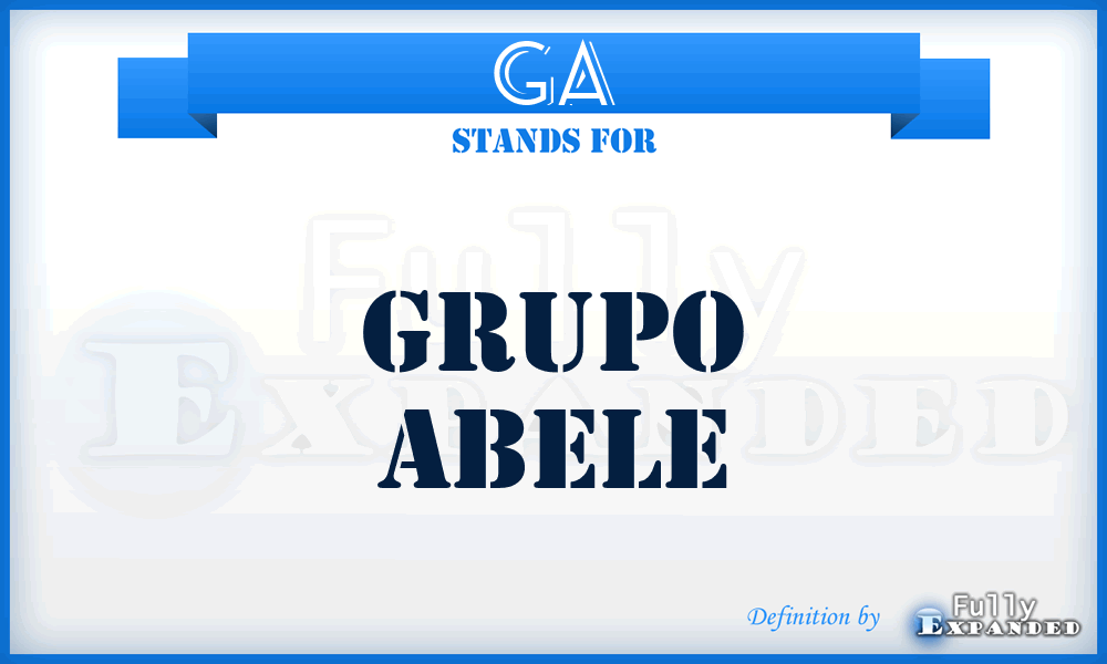 GA - Grupo Abele