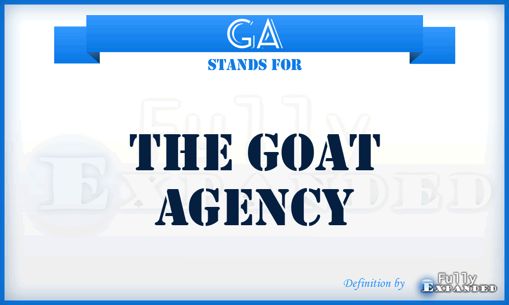 GA - The Goat Agency