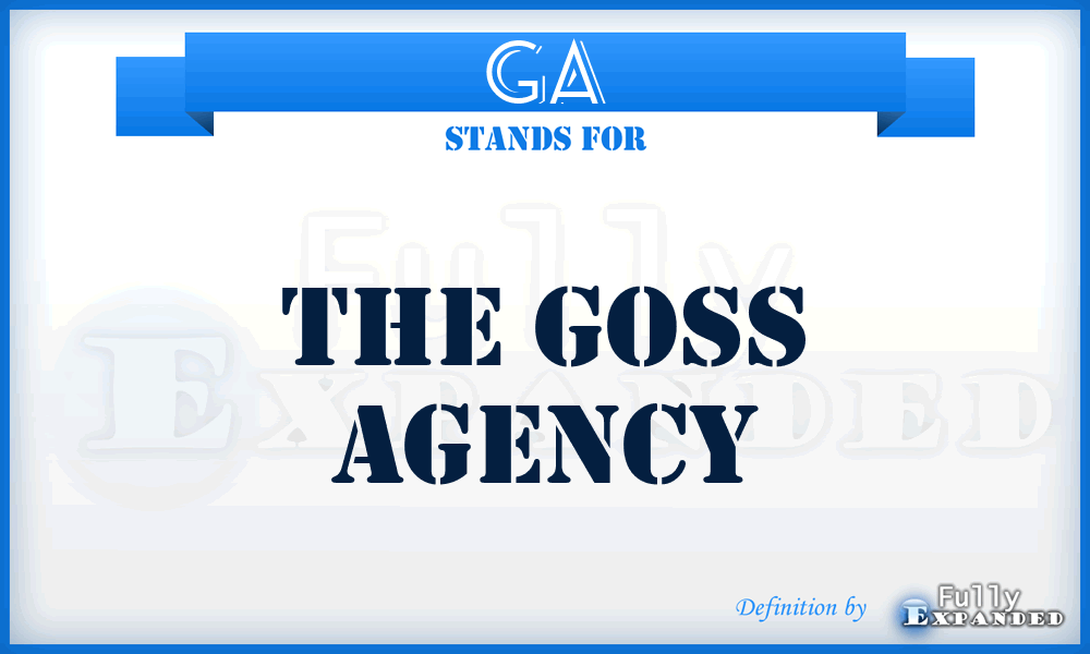 GA - The Goss Agency