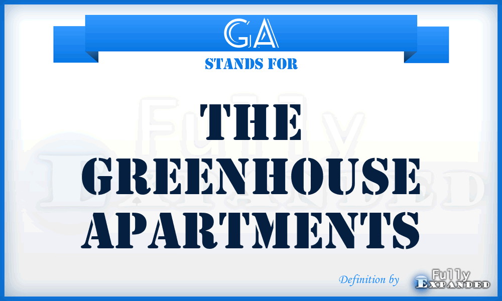 GA - The Greenhouse Apartments