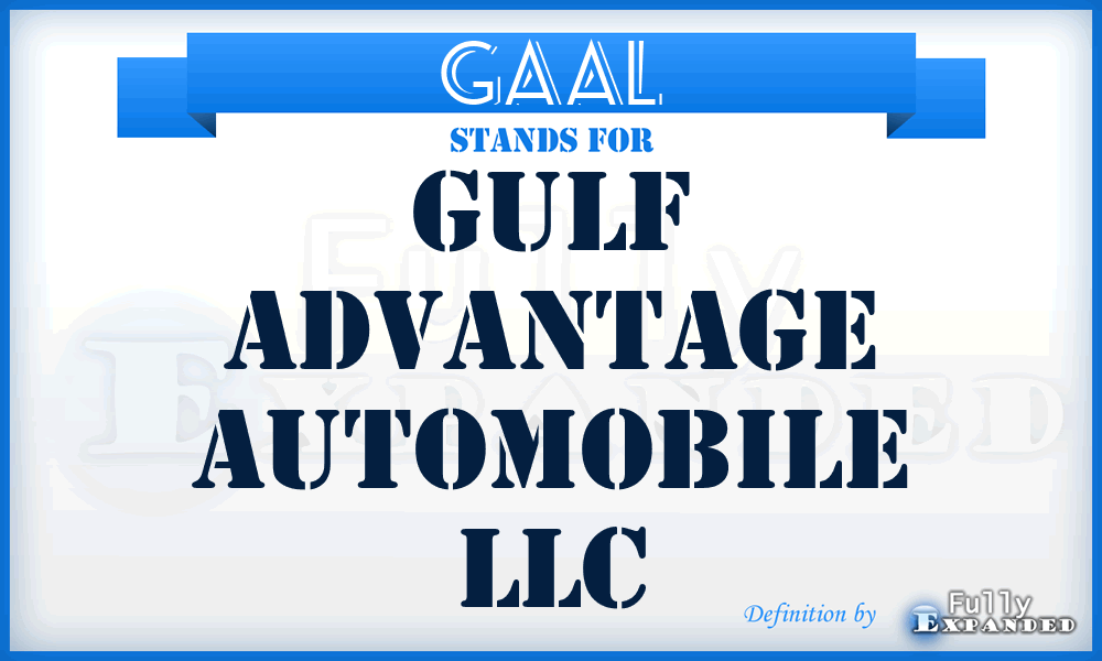 GAAL - Gulf Advantage Automobile LLC
