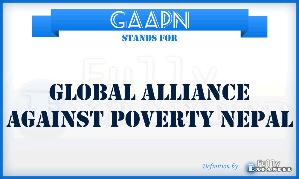 GAAPN - Global Alliance Against Poverty Nepal