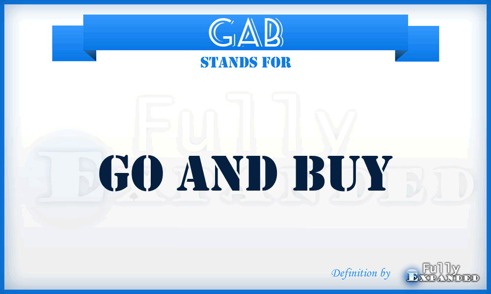 GAB - Go And Buy