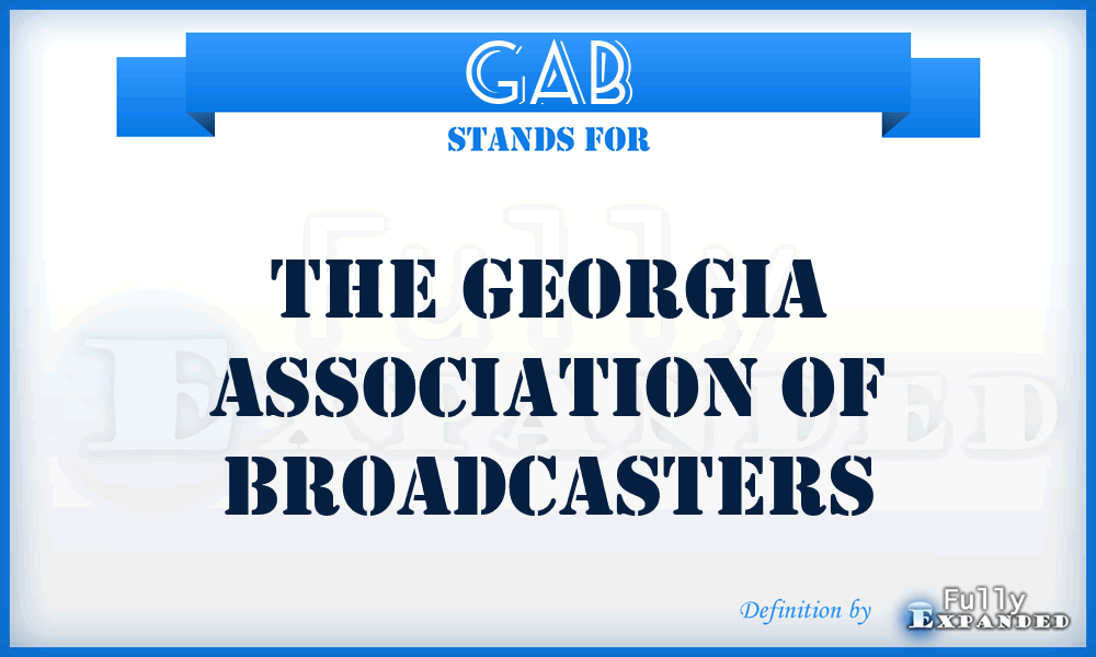 GAB - The Georgia Association Of Broadcasters