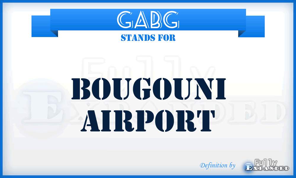 GABG - Bougouni airport