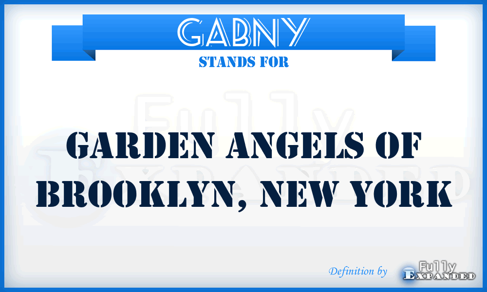 GABNY - Garden Angels of Brooklyn, New York