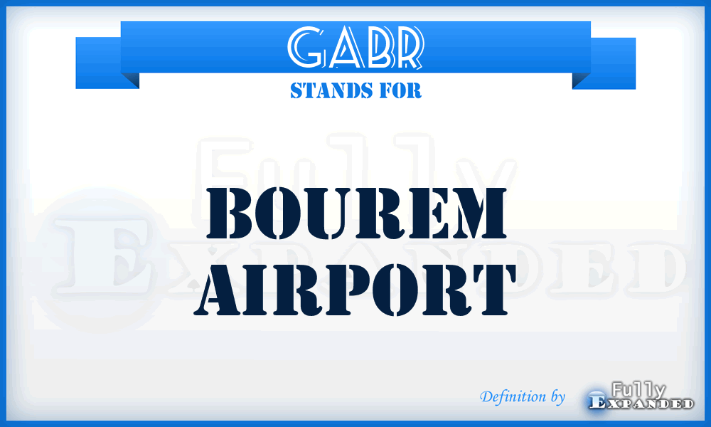 GABR - Bourem airport