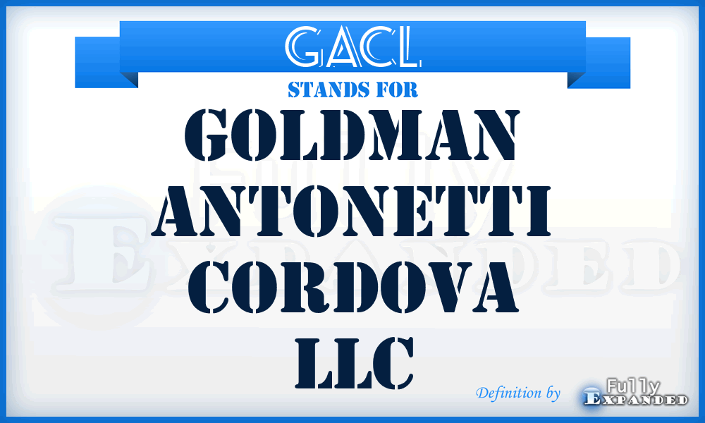 GACL - Goldman Antonetti Cordova LLC