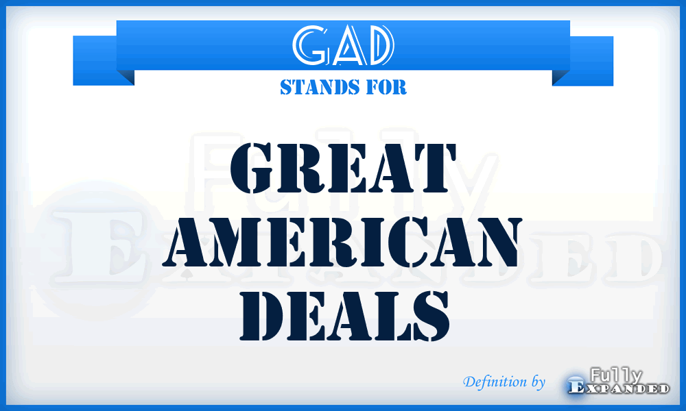 GAD - Great American Deals