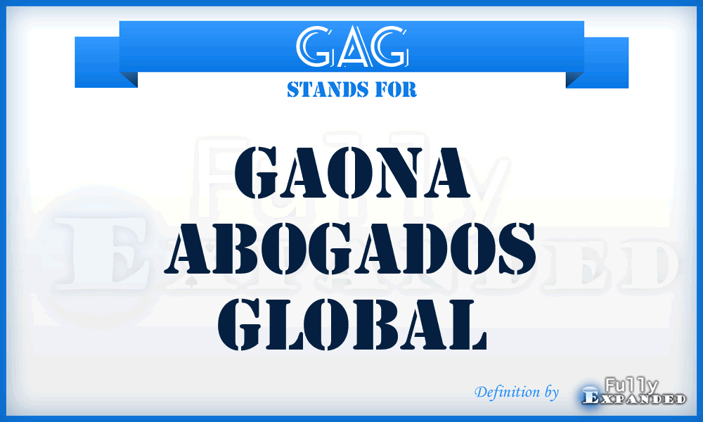GAG - Gaona Abogados Global